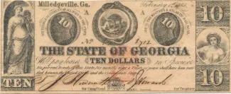 United States 10 Dollars, 1863 obverse