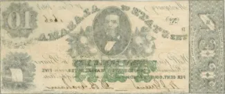 United States 10 Dollars, 1864 reverse