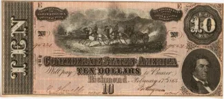 United States 10 Dollars, 1864 P-68 obverse