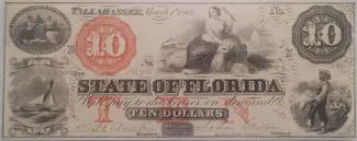 United States 10 Dollars, 1864 obverse