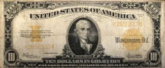 United States 10 Dollars, 1922 P-274 obverse