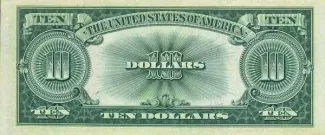 United States 10 Dollars, 1923 P-190 reverse