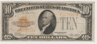 United States 10 Dollars, 1928 P-400 obverse