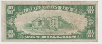 United States 10 Dollars, 1928 P-400 reverse