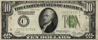 United States 10 Dollars, 1928 P-421 obverse