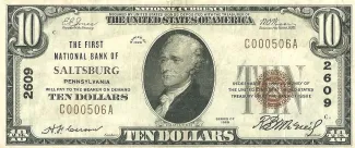 United States 10 Dollars, 1929 obverse