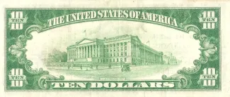 United States 10 Dollars, 1929 reverse