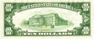 United States 10 Dollars, 1929 P-396 reverse