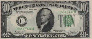 United States 10 Dollars, 1934 P-430 obverse