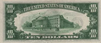 United States 10 Dollars, 1934 P-430 reverse