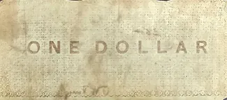 United States 1 Dollar, 1861 reverse