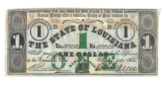 United States 1 Dollar, 1862 obverse