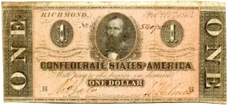 United States 1 Dollar, 1864 P-65 obverse
