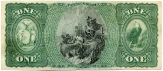 United States 1 Dollar, 1865-1875 reverse