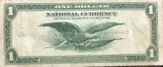 United States 1 Dollar, 1918 P-371 reverse