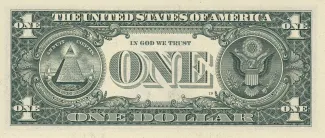 United States 1 Dollar, 1963-2021 P-443 reverse