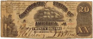 United States 20 Dollars, 1861 P-31 obverse