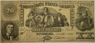 United States 20 Dollars, 1861 P-33 obverse