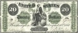 United States 20 Dollars, 1861 P-127 obverse