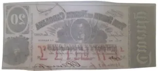 United States 20 Dollars, 1862 reverse