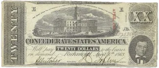 United States 20 Dollars, 1863 P-61 obverse