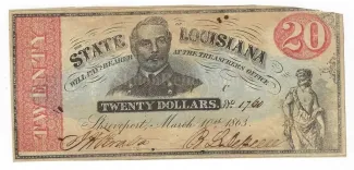 United States 20 Dollars, 1863 obverse