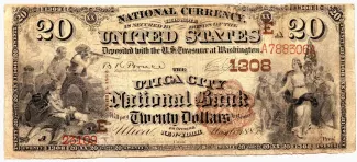 United States 20 Dollars, 1882 obverse