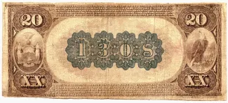 United States 20 Dollars, 1882 reverse
