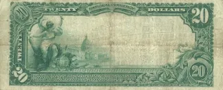 United States 20 Dollars, 1902-1929 reverse
