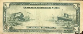 United States 20 Dollars, 1914 P-361 reverse
