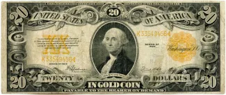 United States 20 Dollars, 1922 P-275 obverse