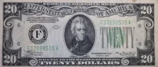 United States 20 Dollars, 1928-1934 P-431 obverse