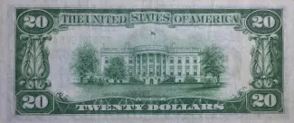 United States 20 Dollars, 1928-1934 P-431 reverse