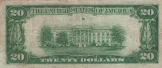 United States 20 Dollars, 1928 P-401 reverse
