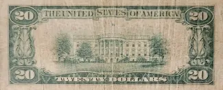 United States 20 Dollars, 1929 P-397 reverse