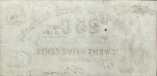 United States 25 Cents, 1862-1863 reverse
