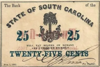 United States 25 Cents, 1863 obverse