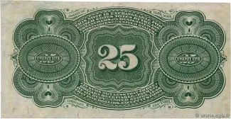 United States 25 Cents, 1863 P-118 reverse