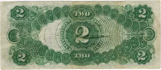 United States 2 Dollars, 1874-1917 P-154 reverse