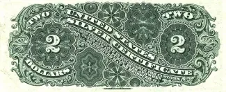 United States 2 Dollars, 1886 P-322 reverse