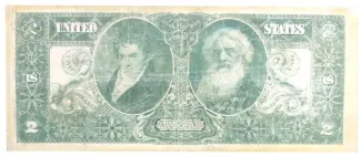 United States 2 Dollars, 1896 P-336 reverse