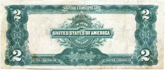 United States 2 Dollars, 1899 P-339 reverse