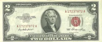 United States 2 Dollars, 1953 P-380 obverse