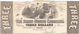 United States 3 Dollars, 1863 obverse