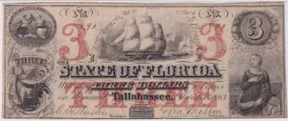United States 3 Dollars, 1863 obverse