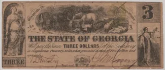 United States 3 Dollars, 1864 obverse