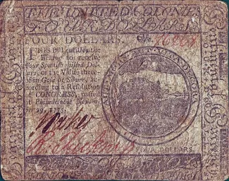 Pre-federal and private/territorial 4 Dollars, 1775-1776