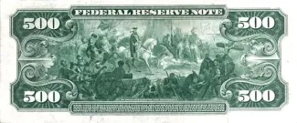 United States 500 Dollars, 1914 P-364 reverse