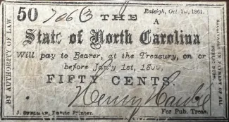 United States 50 Cents, 1861 obverse