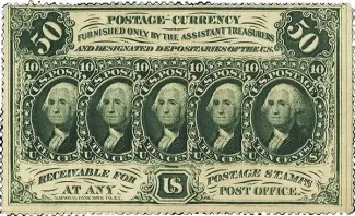 United States 50 Cents, 1862 P-100 obverse
